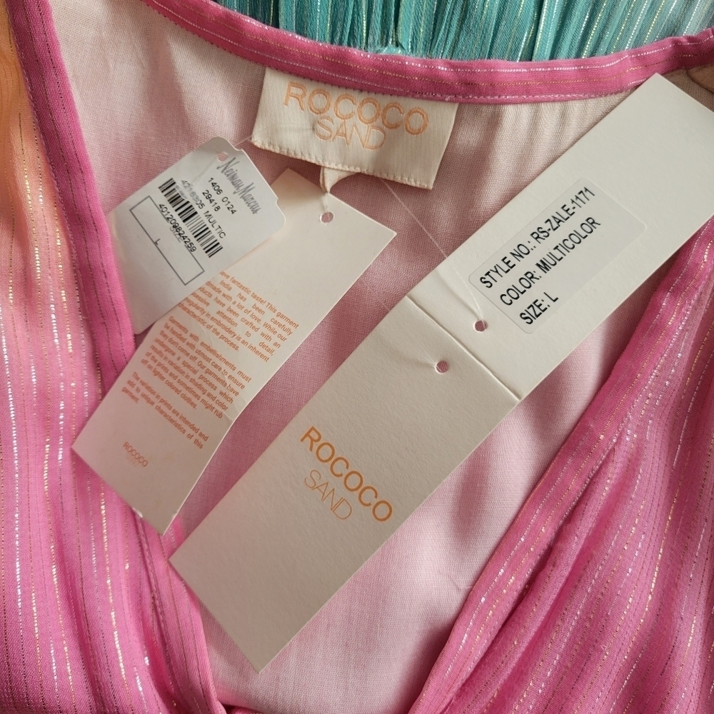 ROCOCO SAND Maxi Dress Summer Sequin Pastel High-Low Dress Ombre Bloggers Fave - Picture 12 of 16